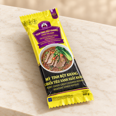 Mỳ tinh bột kháng chuối tiêu xanh (Còn hàng)