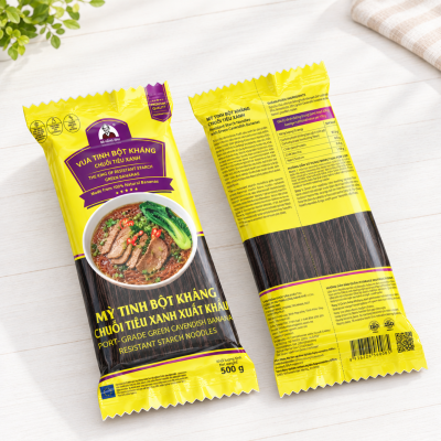 Mỳ tinh bột kháng chuối tiêu xanh (Còn hàng)