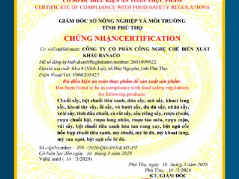 Các chứng chỉ đạt được