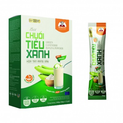 Bột chuối tiêu xanh hòa tan rang xay